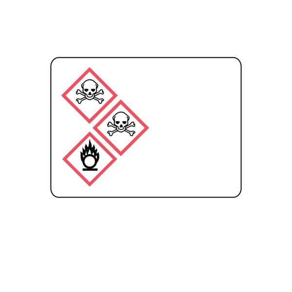 GHS Label, Personalized w/3 Diamonds 2-15/16" x 4"